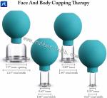 Silicone Rubber Glass Massage Cupping Set For Stimulating Collagen