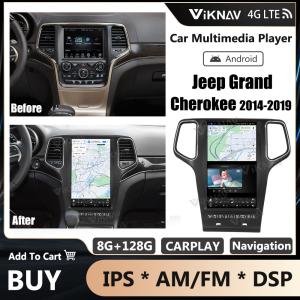 Wholesale Viknav Car Radio For Jeep Grand Cherokee (2014-2019) 14.4 inch Android 13 Auto Stereo GPS Navigation Wireless Carplay from china suppliers