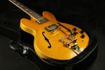 High Quality amber hollow body jazz 335 bigsby bridge electric guitar Guitar