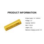 1000mah Nickel Cadmium Battery Pack 1.2v Nicd AA Battery 1200mAh 1300mAh