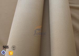 Wholesale 800℃ Fiberglass Fire Blanket 1.2mm 1150g , Satin Weave Brown Silica Fabric from china suppliers