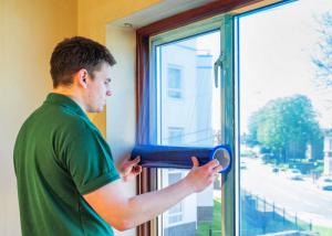 Wholesale Self Adhesive PE Protective Film , Window Glass Protection Film For Outdoor / Indoor from china suppliers