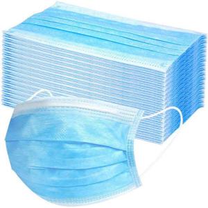 Wholesale Blue Hospital Face Masks Machine Made Doctor Use High Bacterial Particle Filtration from china suppliers