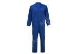 65% Polyester 35% Cotton Twill Mens Work Coveralls Mid Blue Raglan Sleeve