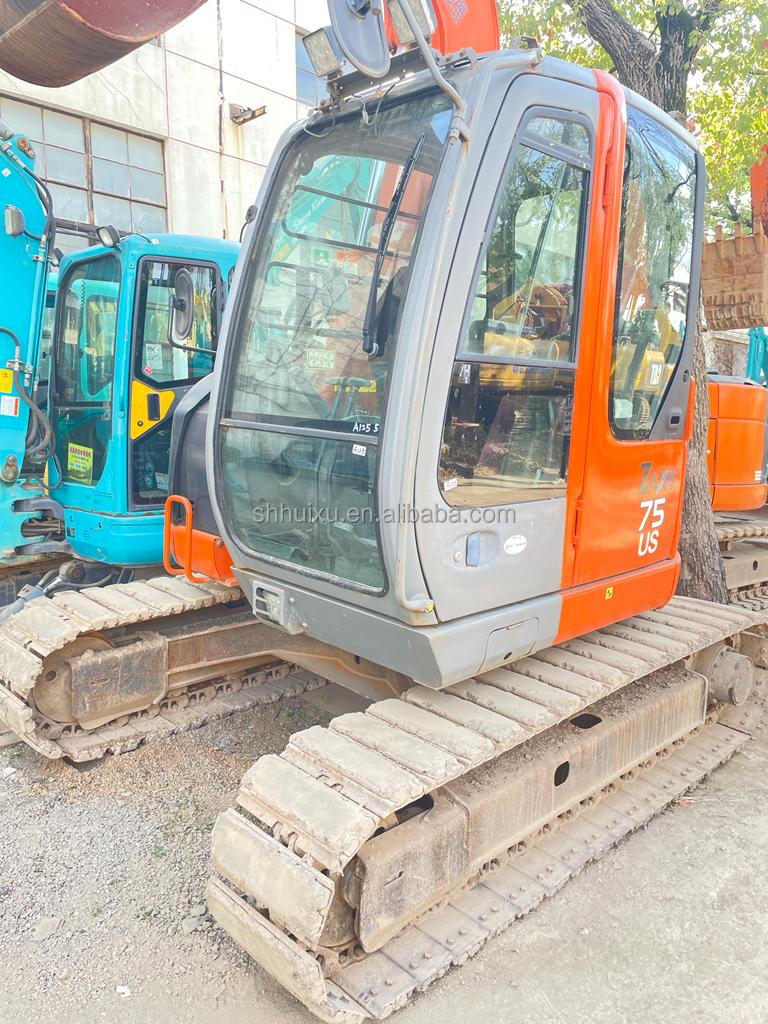 Hitachi in stock Japan origin Hitachi ZX75 Second hand hydraulic crawler excavator/Used mini digger Hitachi ZX75 nice quality Cheap price