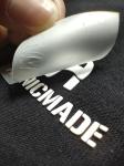 TPU Rubber Silicone Heat Transfer Logo Embossed Garment Label Iron On 3D