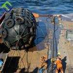 Barge And Quay Pneumatic Rubber Fender Popular Size 3.3*6.5m