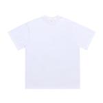 Plus Size Men's Printed T-shirt 240G Cotton Short Sleeve Loose Base T Shirt for