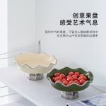 Salad Bowl European Luxury Home Decor Serving Dessert Bowls Snacks Sliver Stand