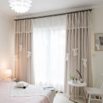 100% Polyester Curtain Fabric Blackout Breathability Linen Home Textile