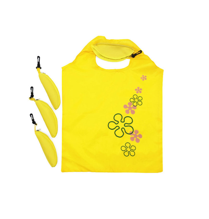 Cartoon Fruit Polyester Foldable Reusable Grocery Bags Eco friendly