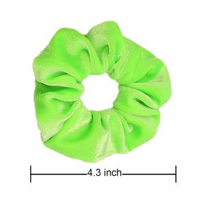 Wholesale 4.5cm 1.77 Inches Other Silk Products Elastic Green Velvet Hair Band from china suppliers