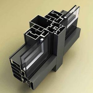 Wholesale 6063 6061 Aluminum Curtain Wall Profiles Exterior Panel Curtain Wall Aluminum Frame from china suppliers