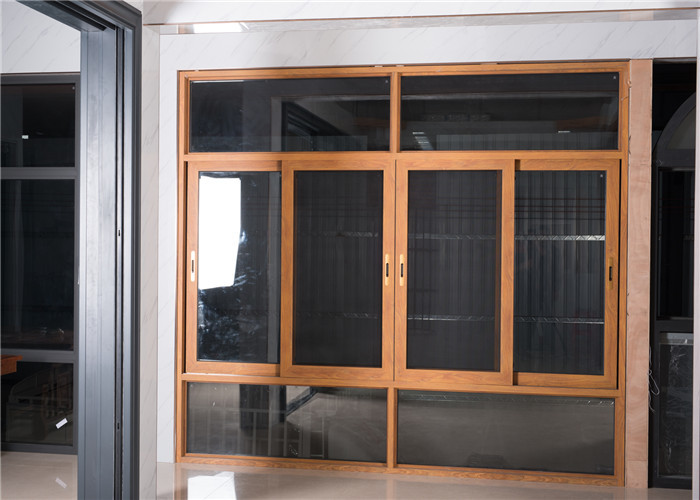 Energy Saving Aluminum Casement Windows Indoor And Outdoor Flush Design