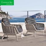 Modern Outdoor Furniture Luxury Lounge Sofa Woven Rope Furniture With Cushion
