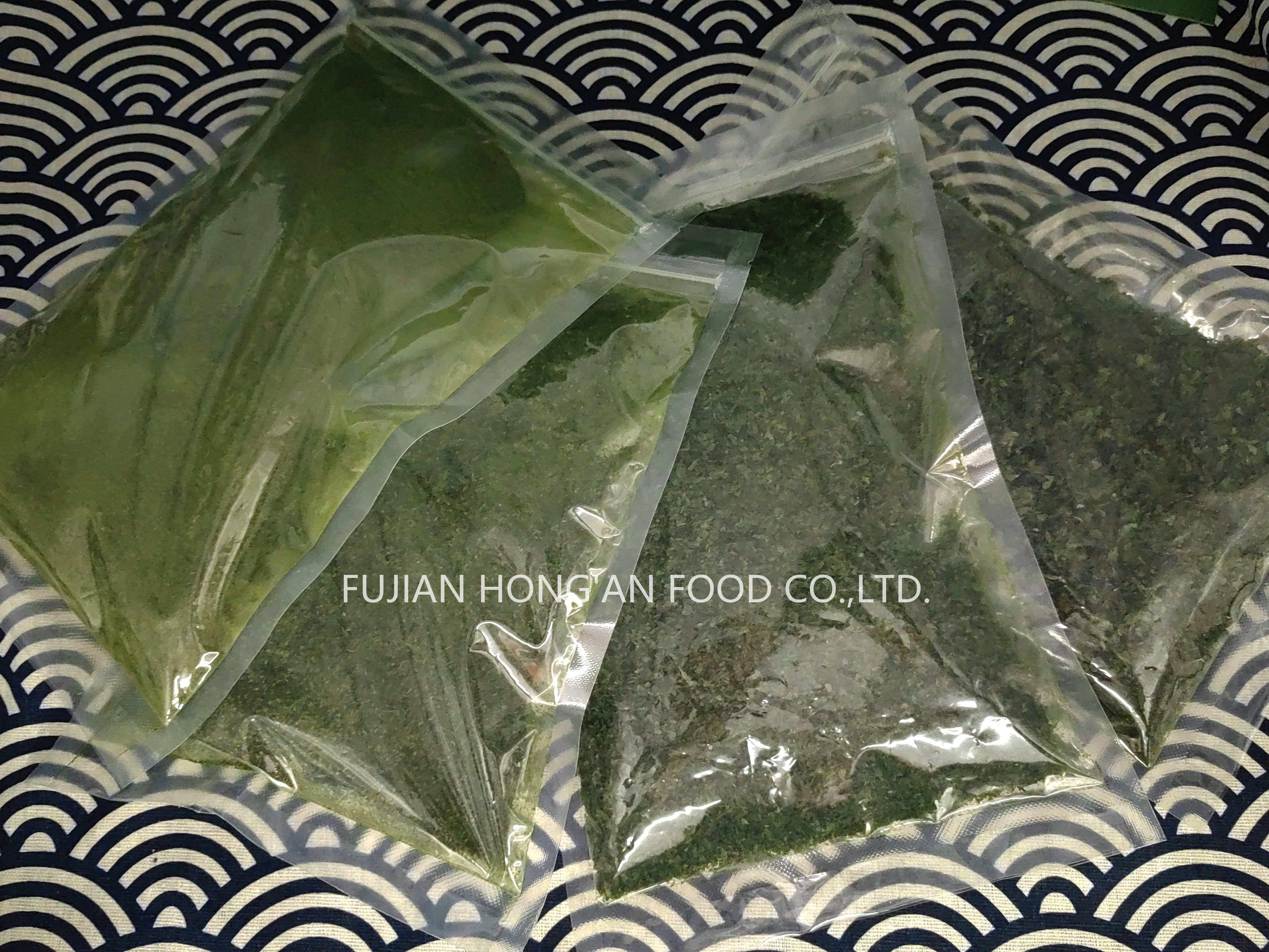 Handpicked Sea Lettuce Dried Seaweed 12 Months Long Shelf Life For Asian Cuisine