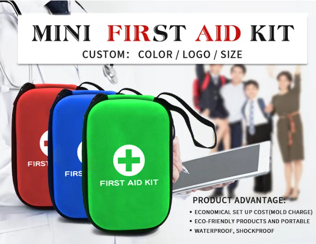 Emergency Training PU Travel First Aid Kit Medical Small First Aid Bag