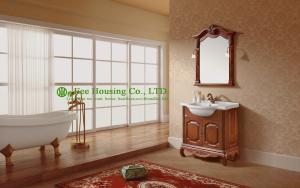 Wholesale bathroom cabinet best sellinghigh end solid wood luxury poland antique bathroom furniture with cabinet from china suppliers