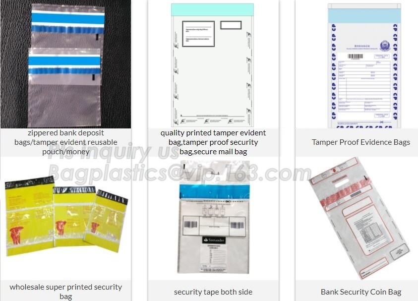 security deposit bags bank deposit bags cash deposit bags, general bank plastic deposit bags supply, Coin and Bank Note