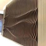 Hotel hall metal decorative tall room divider screen wall panel