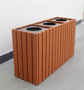 Wholesale Commercial Recycling Containers Outdoor With 3 Bins 700mm Height from china suppliers