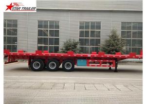 Wholesale 24/32/48/53/50 Foot Semi Truck Flatbed Trailer With Leaf Spring Suspension from china suppliers
