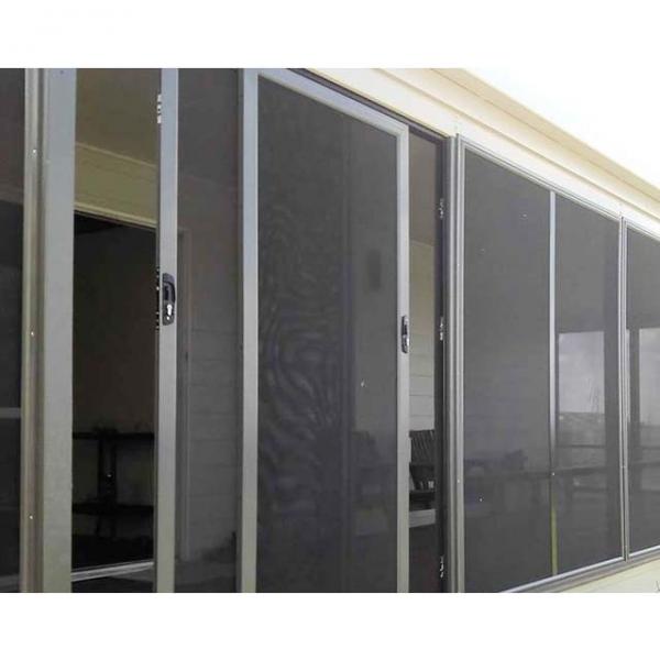 Quality Free Pleated Mesh 12mm Aluminium Fly Screen Sliding Door for sale