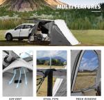 Outdoor Grey Color Portable Waterproof Coated Polyester SUV Camping Tent With