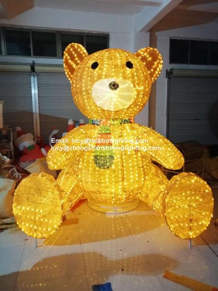 Quality large christmas bear motif light for sale