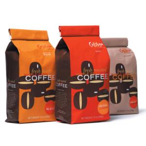Wholesale Doypack Kraft Stand Up Pouches OEM 160 Mic Gusseted Coffee Bags from china suppliers