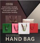UV Abrazine Printed Paper Shopping Bags Personalized Promotion Gift Bag
