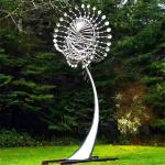 Metal Art Famous Modern Outdoor Garden Stainless Steel 2 M Diameter Wind