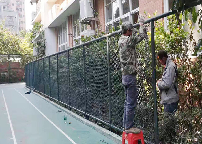 Temporary TFT Heavy Duty Chain Link Fence Iron Galvanized Black Powder Coated