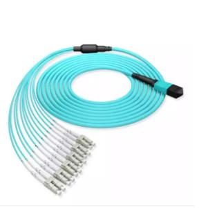 Wholesale 12 Cord LSZH 3.0m Low Loss MPO Fiber Optic Patch Cord FemaleTo LC from china suppliers