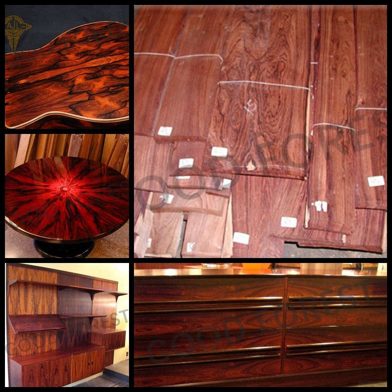 Hotel Rosewood Natural Wood Veneer Of Crown Cut Quarter Straight
