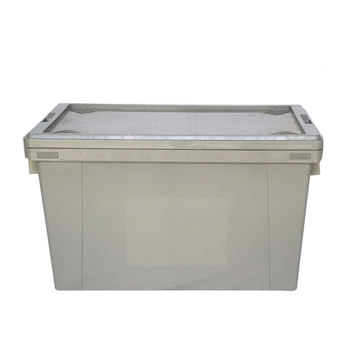 Collapsible Stackable Plastic Milk Crates Reusable Moving Boxes With Lids Injection
