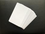 Retail CR80 Blank White PVC Business Cards Reprintable Glossy 85.5mm*54mm