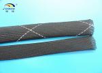 Non flammable Polyester braided Sleeve , Wear resistant Cable Sleeves for Wire
