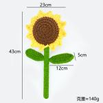 Giant Sunflower and Rose Champion Bouquet Yellow and Brown Cotton Creative