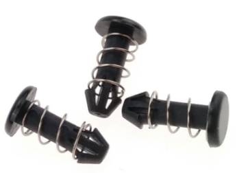Computer Black plastic Nylon Spring Rivets With Metal Spring