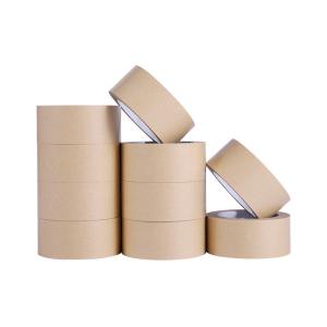 Wholesale 0.12mm Packing Adhesive Tape Kraft Flatback Carton Sealing Tape from china suppliers