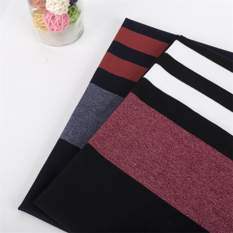 High-Quality Sweat-Absorben And Hanging Stiff And Smooth Striped Knit Fabric For Jersey