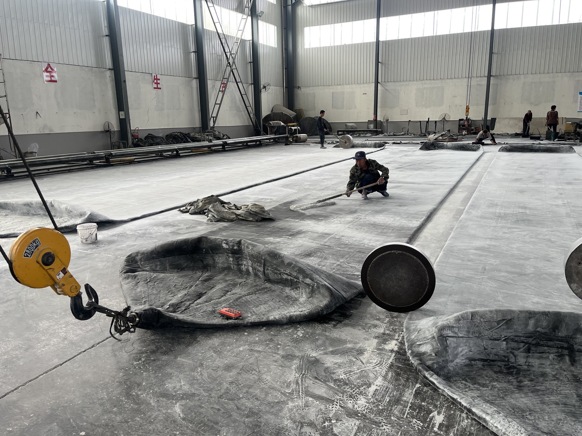 ISO Certificated Customized Marine Natural Rubber Ship Launching Airbags