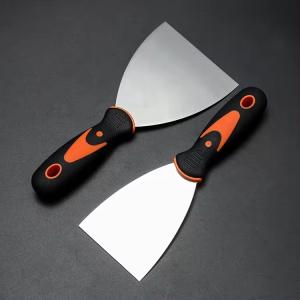 Wholesale Rubber Handle Stainless Steel Blade Scrapers Flexible spatula putty knife from china suppliers