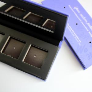 Wholesale 3 Pans Makeup Empty Magnetic Palette UV Finished With Holes from china suppliers