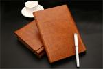 Magnetic Metal Flap A5 Ring Binder Journal , Weekly Monthly Leather Business