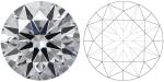 Certified Synthetic Diamonds Round Brilliant Cut Diamond 1-5CT Cvd white
