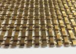 OEM Golden Architectural Decorative Woven Wire Mesh Stainless Steel XY 1513G