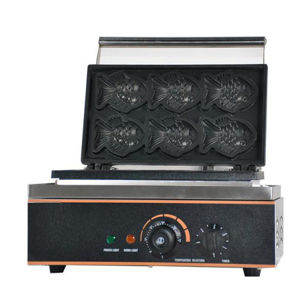 Hotel Kitchen Equipment Commercial Fish Shape Cake Waffle Cone Maker Nonstick