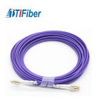 Multimode Fiber Optic Patch Cord 10GB LC To LC Duplex OM4 50/125 Meets ROHS